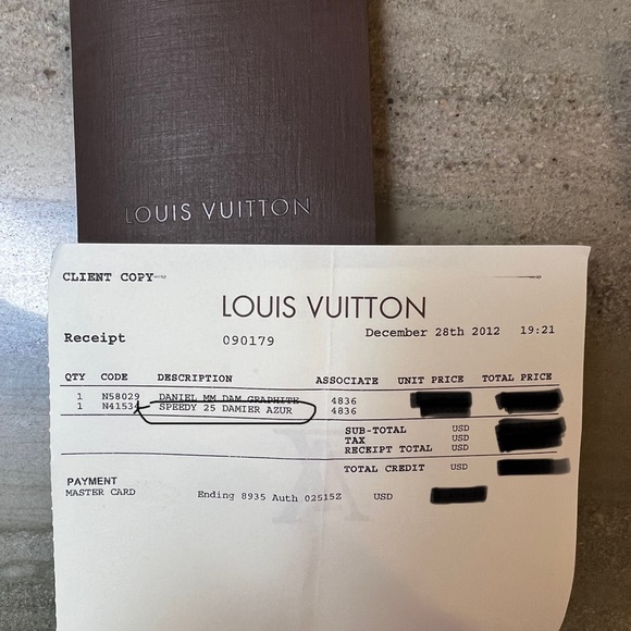 LOUIS VUITTON SPEEDY 25- Damier Azur - Picture 17 of 17